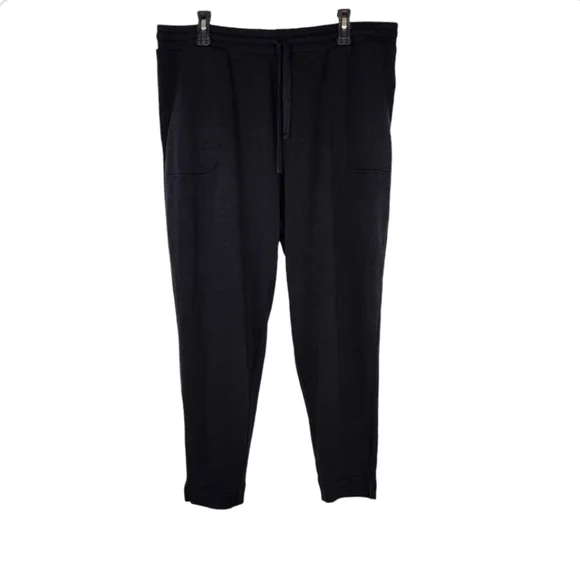 Gap Sweats Black Tapered Leg Split Hem Sweat Pants w/Pockets Size XL - Picture 3 of 12